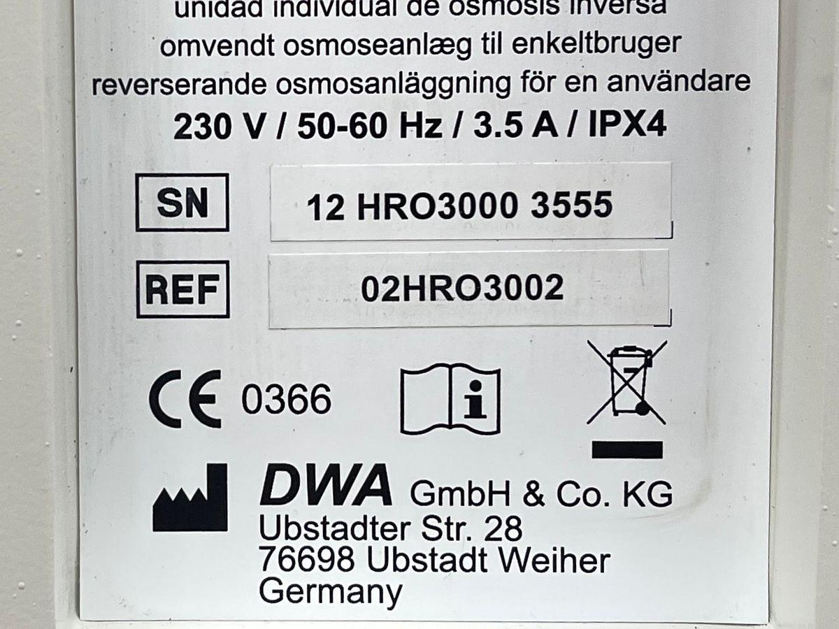 Used DWA HemoRO 3000 REF: 02HRO3000 -4 pieces Dialysis Pump
