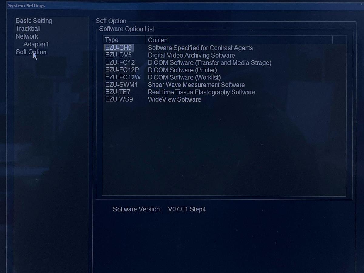 Used Hitachi HI VISION Ascendus Ultrasound YOM: 2016