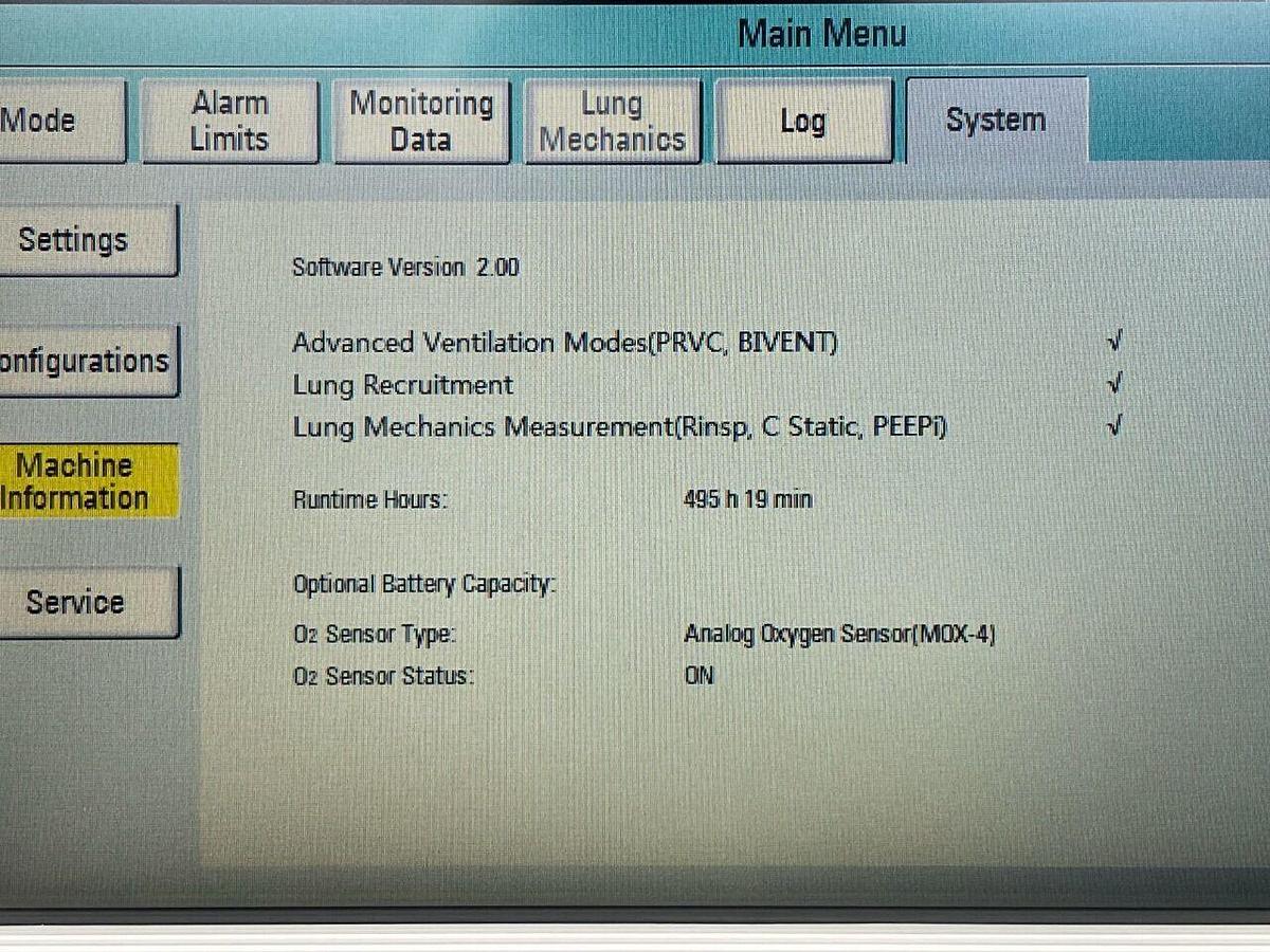 Used AEONMED Ventilator VG 70, YOM