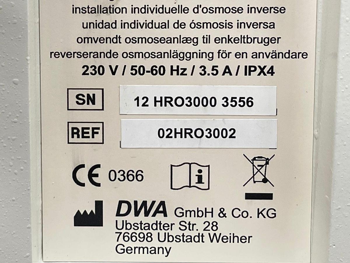 Used DWA HemoRO 3000 REF: 02HRO3000 -4 pieces Dialysis Pump