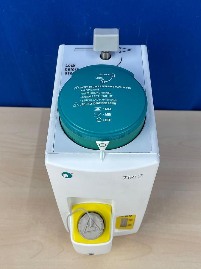 Used GE Datex-Ohmeda Tec 7 Sevoflurane Refurbished Patient-Ready REF: 1175-9341-000