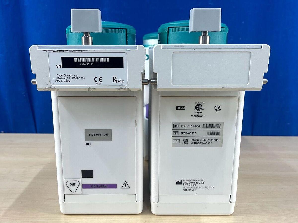 Used GE DATEX-OHMEDA Tec 7 Isoflurane