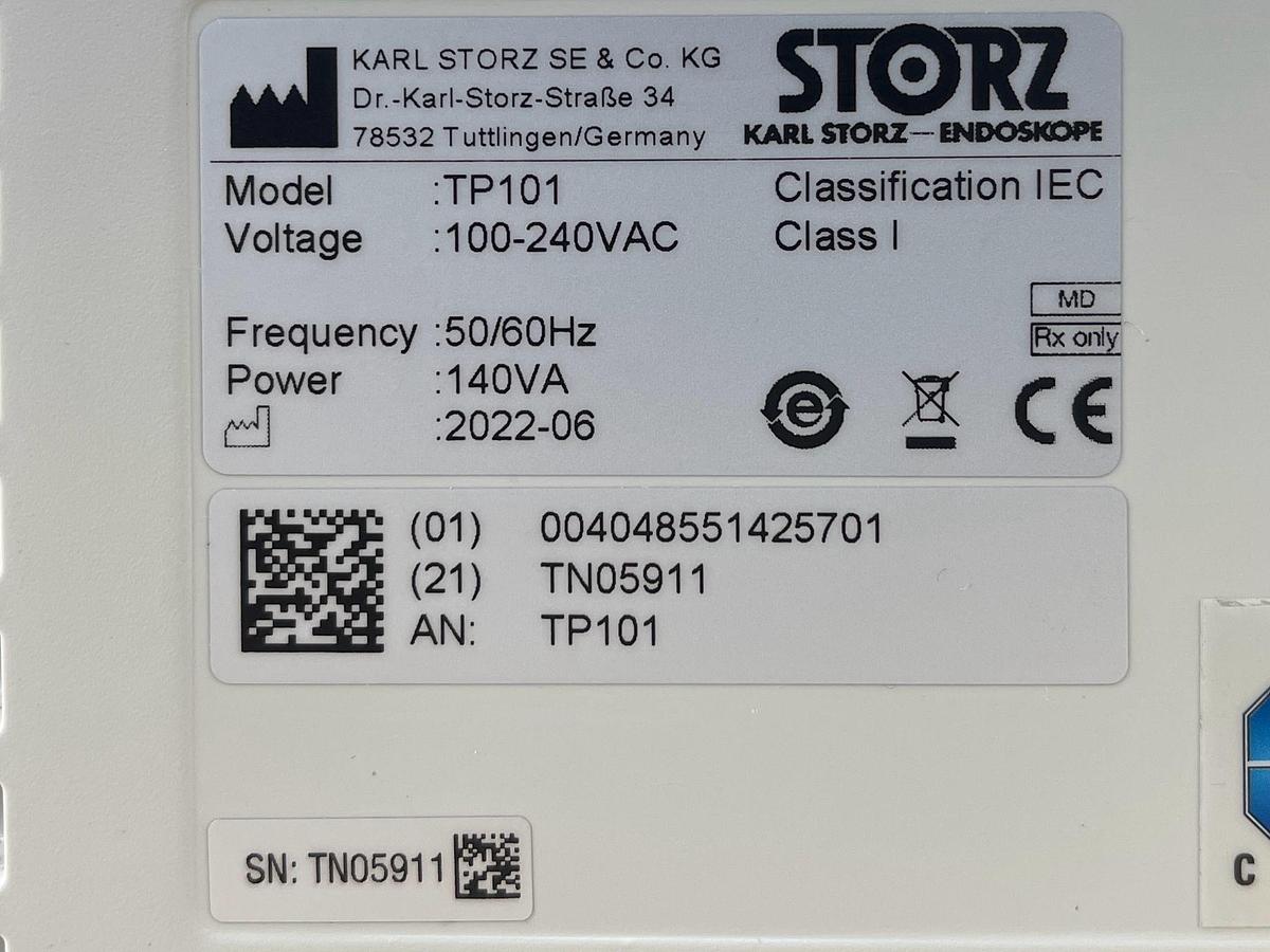 Used Karl Storz Tele Pack+ TP 101 YOM: 2022 with Karl Storz Image 1 HD Camera Head TH 110