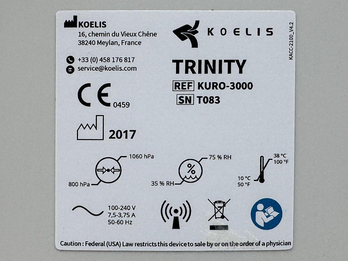 Used Koelis Promap - 3D Prostate Suite REF: KURO-3000 YOM: 2017 No Transducers Included