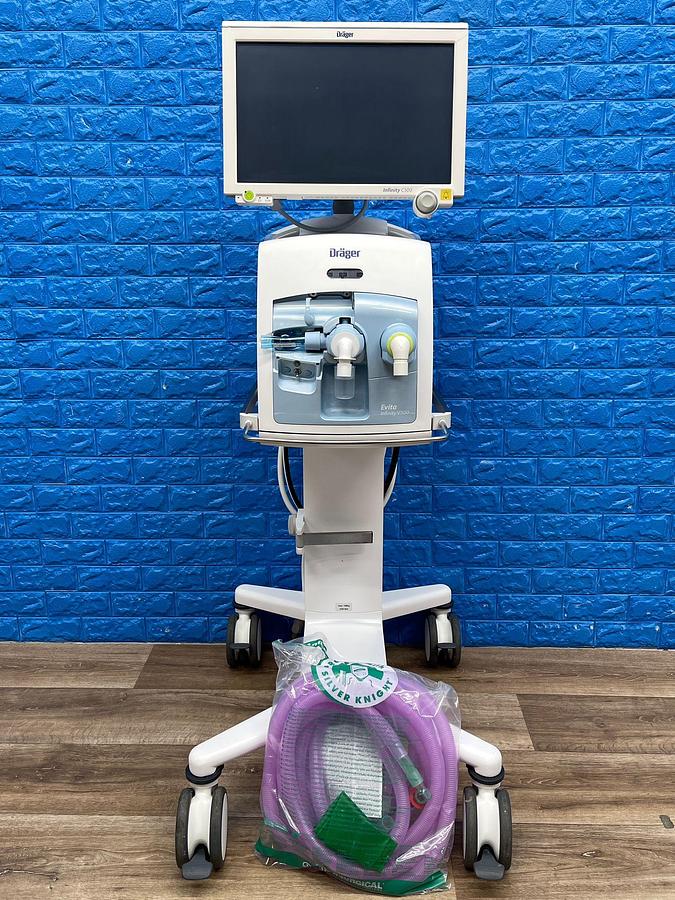 Used Dräger Evita V500 Ventilator SW: S02.51.01 Hours: 33367 YOM: 2013 SN: ASEE-0086