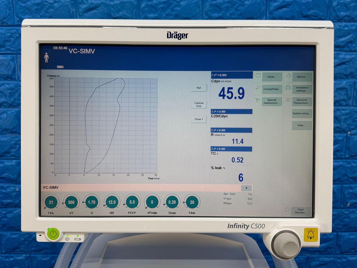 Used Dräger V500 Ventilator  YOM: 2013 