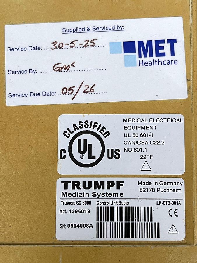 Used Trumpf Light YOM:2009