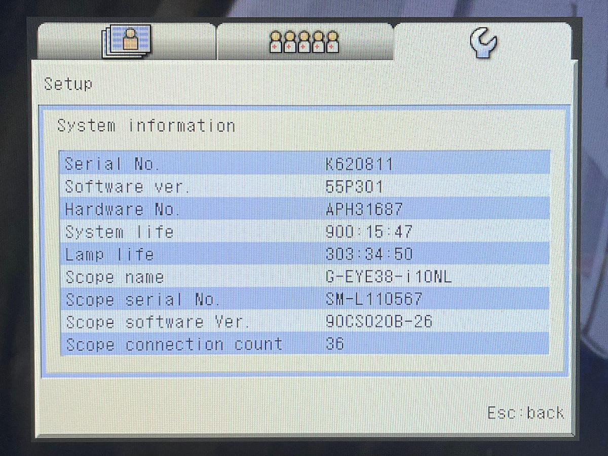 Used Pentax Scope Model: G-EYE38-i 10NL