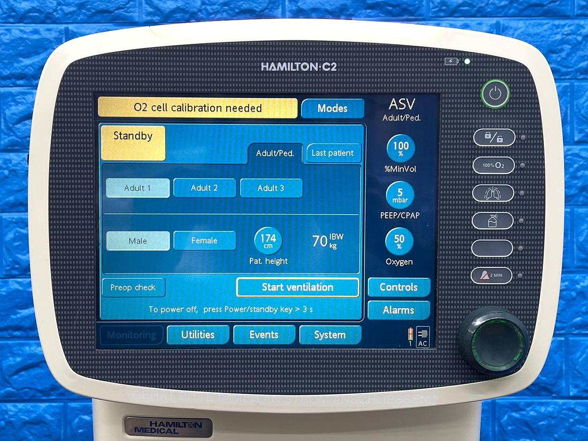 Used Hamilton C2 Ventilator