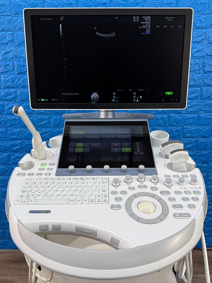 Used GE Voluson E8 Ultrasound YOM: 2019  Probes  - C1-6-D YOM: 2019 - C2-9-D YOM: 2014 - IC5-9-D 