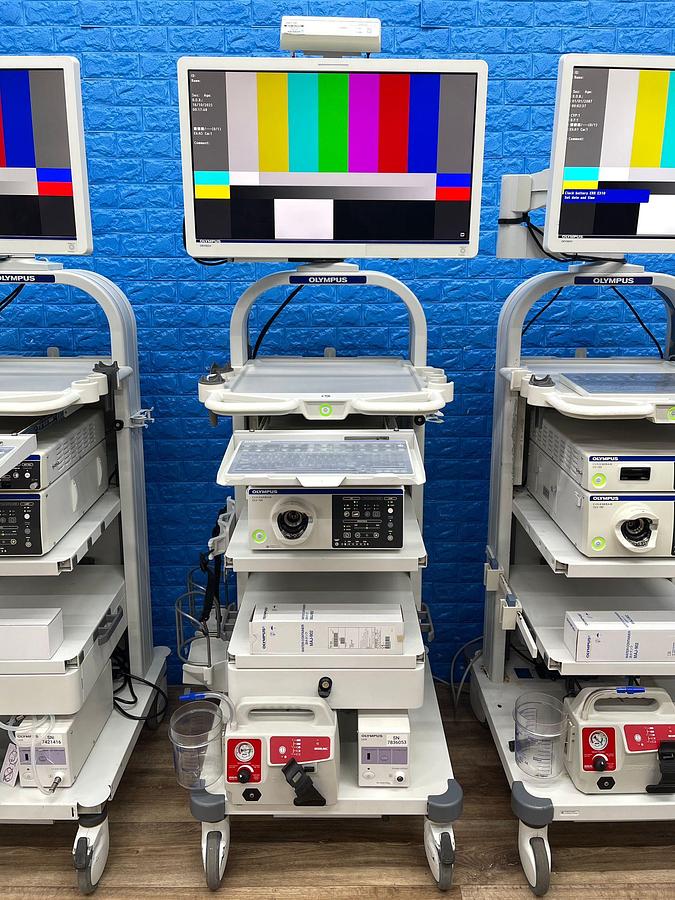 Used Olympus CV-190 with CLV-190 Endoscopy Tower 