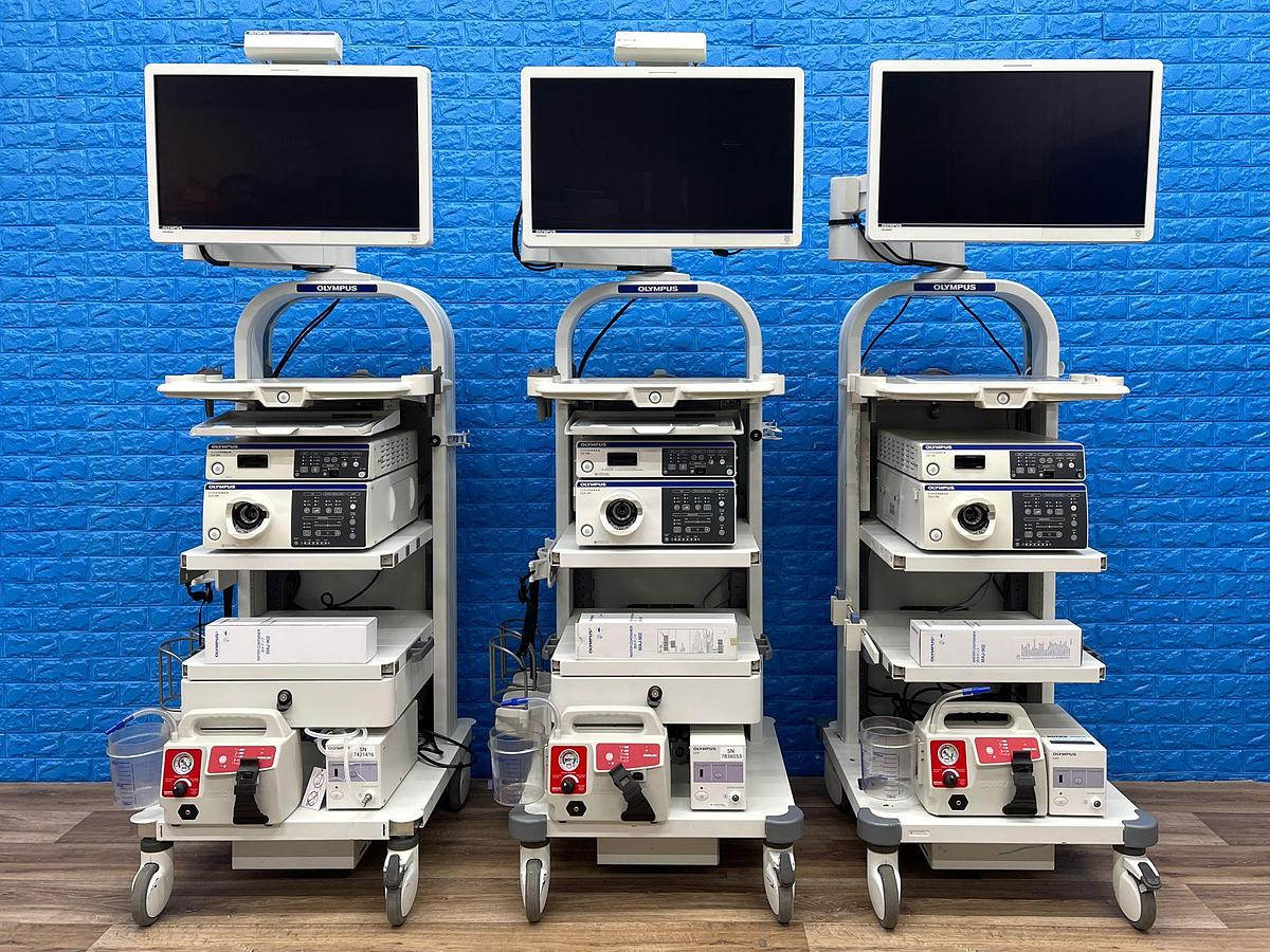 Used Olympus CV-190 with CLV-190 Endoscopy Tower 