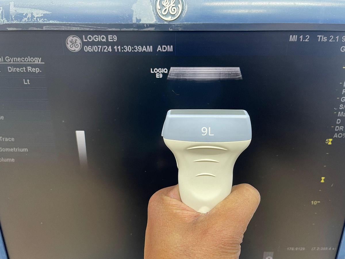 Used GE Logiq E9  YOM: 2014 With 4 Probes.