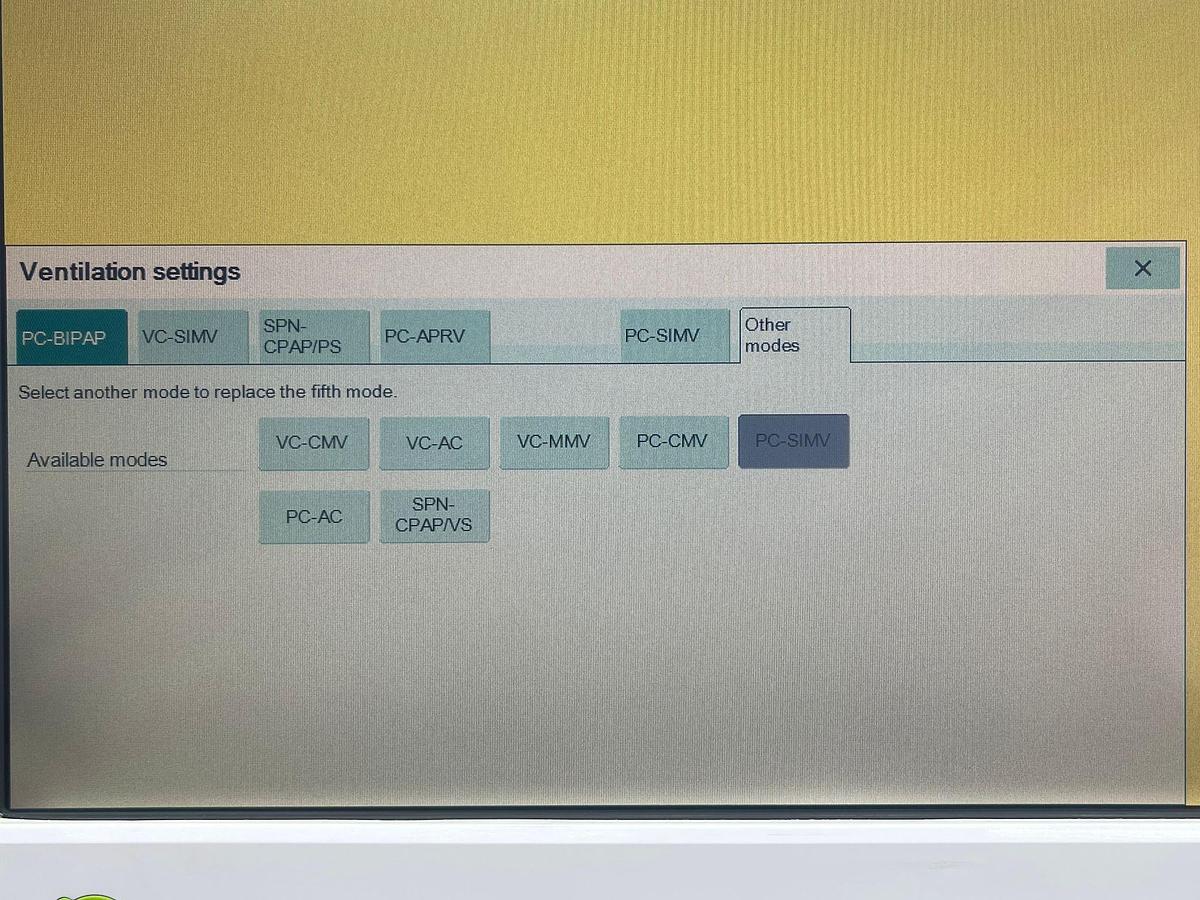 Used Dräger Evita V500 Ventilator SW: S02.51.01 Hours: 33367 YOM: 2013 SN: ASEE-0086