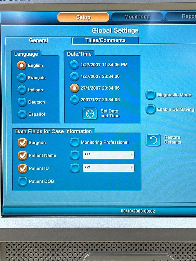 Used  For Sale MEDTRONIC NIM-Response 3.0 Nerve Monitoring System 8253001 SN: 2NR3-0707 Includ Medtronic  Nim 3.0 Patient Simulator  REF: 8253600 Nim Muting Detector REF: 68L1204