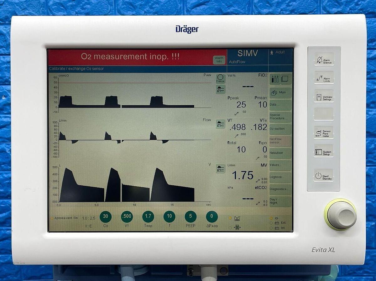 Used DRAEGER Evita XL Ventilator YOM