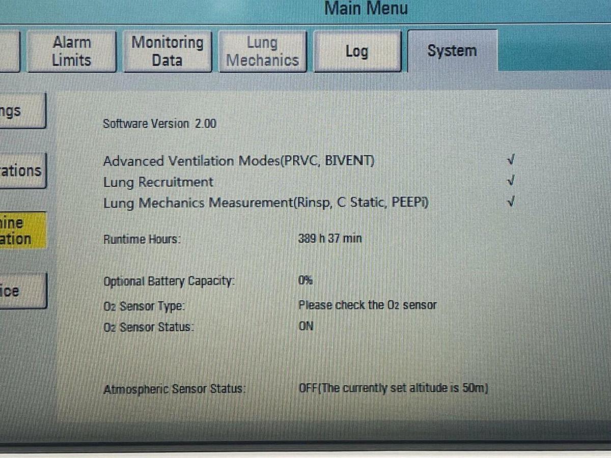Used AEONMED VG 70 Ventilator, YOM