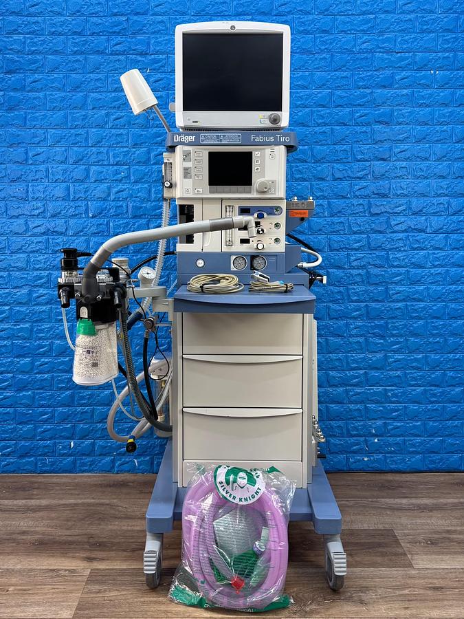 Used Dräger Fabius Tiro YOM: 2011 SN: ASCC-0212 Include GE B650 Patient Monitor YOM: 2013 SN: SEW13244968HA With SPO2 & ECG Cables