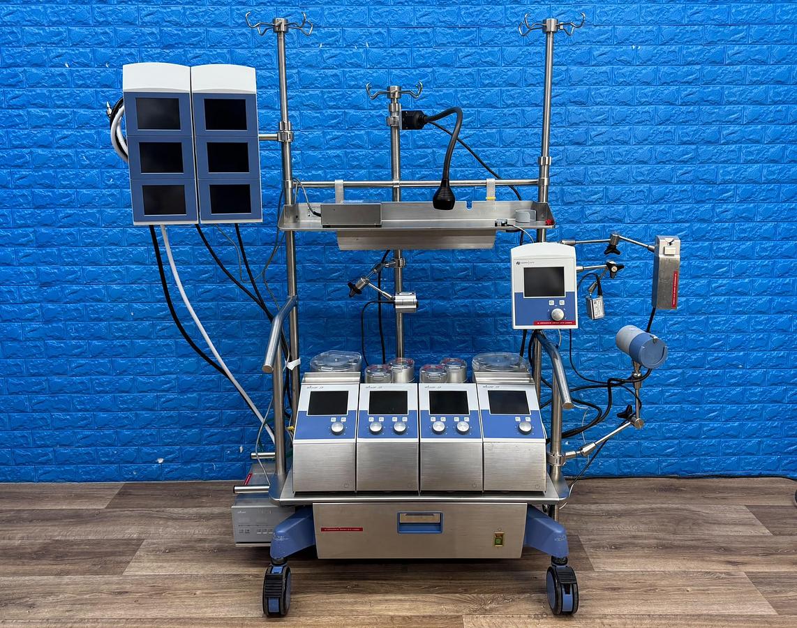 Used LivaNova Sorin Stockert S5 Heart Lung machine 2x S5 RP150 Pumps 2x S5 DRP85 Dual Pumps Sorin CP5 Sorin SP6 Bubble Detector SN: 28E03054 YOM: 2013