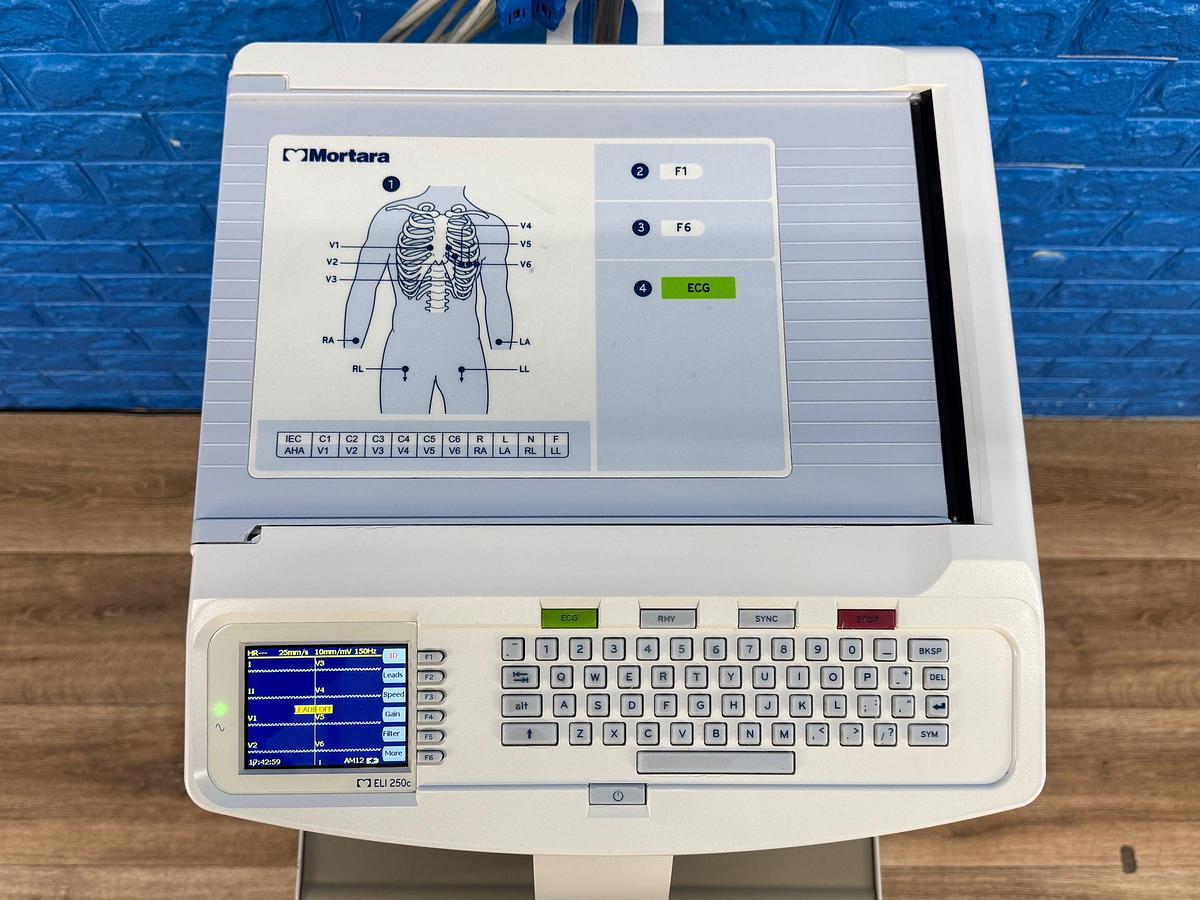 Used Mortara ELI 250c Electrocardiograph ECG REF: EL I250c-BCB-BAFAX 