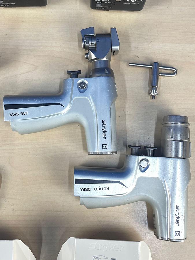 Used Stryker System 8 Sagittal Saw and Rotary Drill Surgical Instrument System