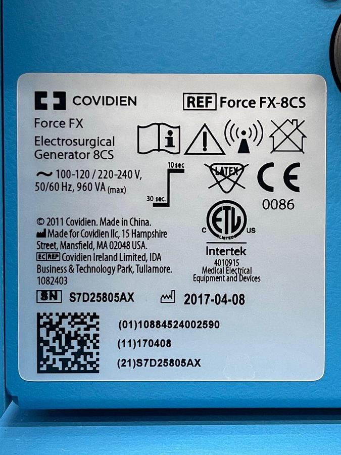 Used Covidien Force FX YOM: 2017 