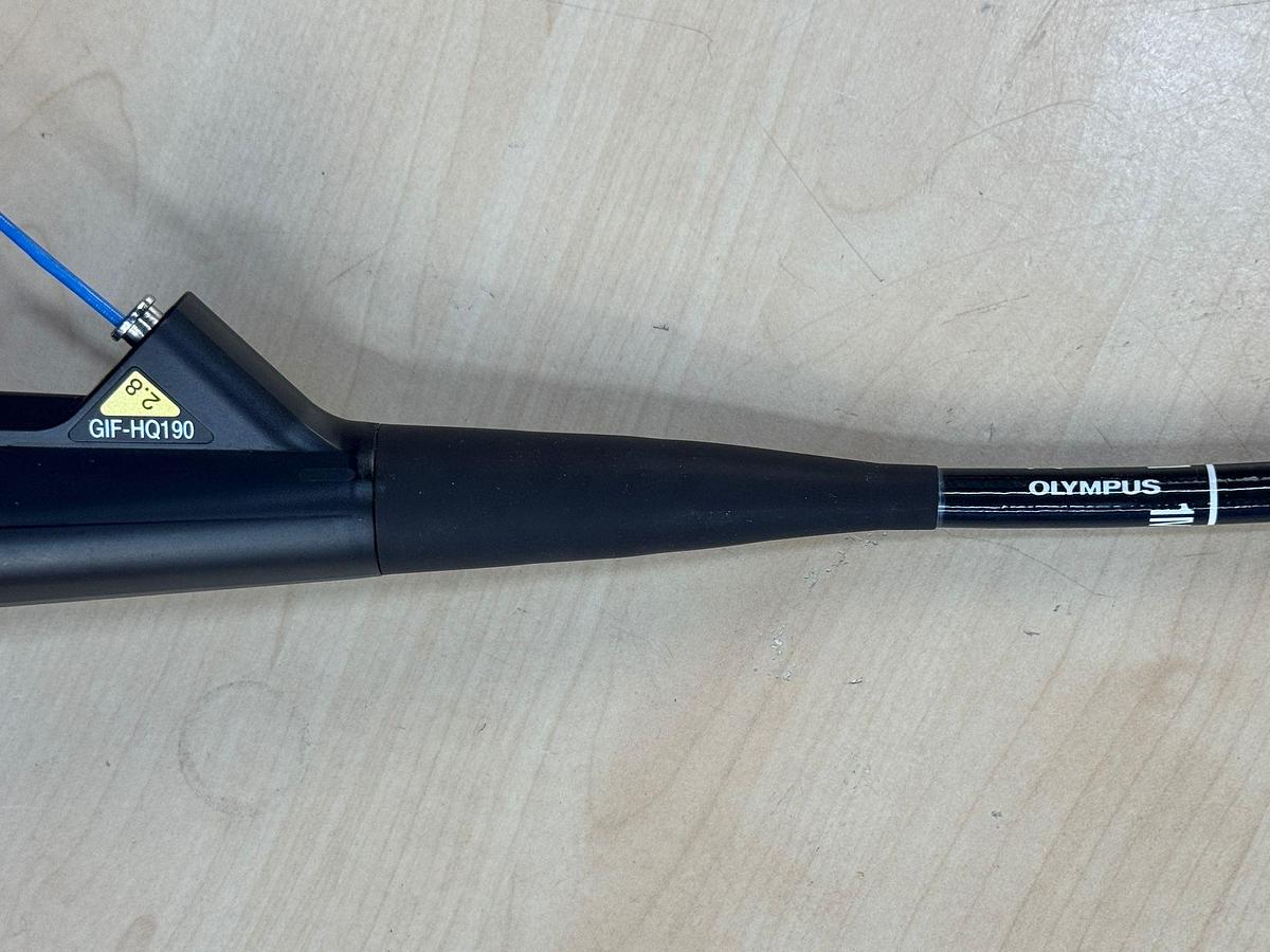 Used Olympus Evis X1 CV-1500 Endoscopy with Gastro GIF-HQ190 / Colono CF-HQ190L Includes: Olympus Evis X1 CV-1500 Processor Olympus MAJ-1921 Keyboard Olympus OFP-2 Flushing Pump Olympus UCR Gas Insufflator with hose Olympus MAJ-901 Water Bottle Olympus GIF-HQ190 Gastroscope with case and Air/Water/Suction valve Olympus CF-HQ190L Long Colonoscope with case and Air/Water/Suction valve