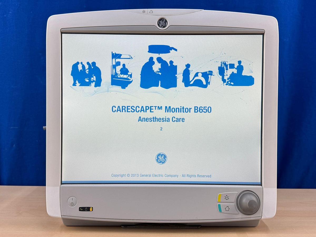 Used GE B 650 Anesthesia Patient Monitor  YOM: 2014 