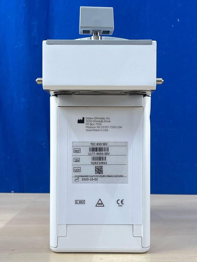 Used GE Datex-Ohmeda Tec 850 Sevoflurane Vaporiser, YOM: 2020.