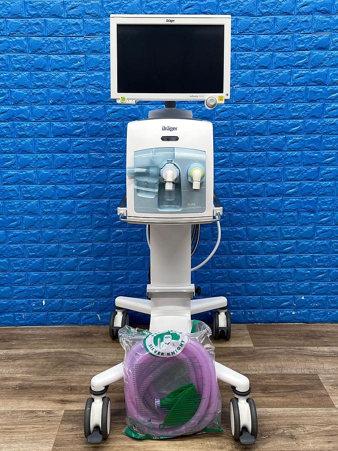 Used Dräger Evita V500 Ventilator SW: S02.51.01 Hours: 11355 YOM: 2017 