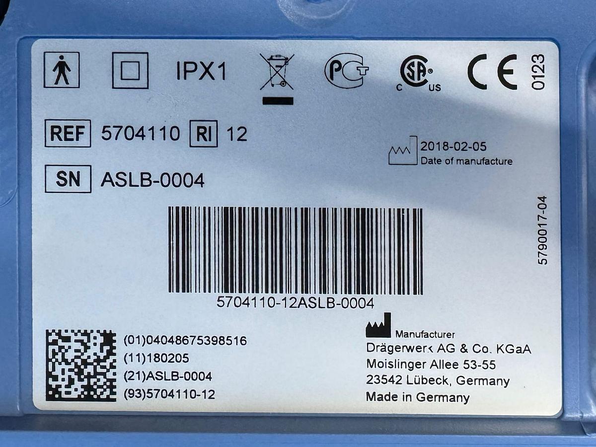 Used Dräger Carina Ventilator  Hours: 52 YOM: 2018 