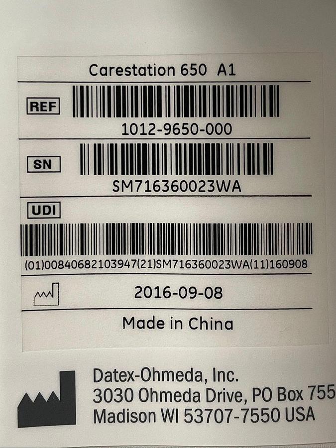 GE-Carestation-650-Anesthesia
