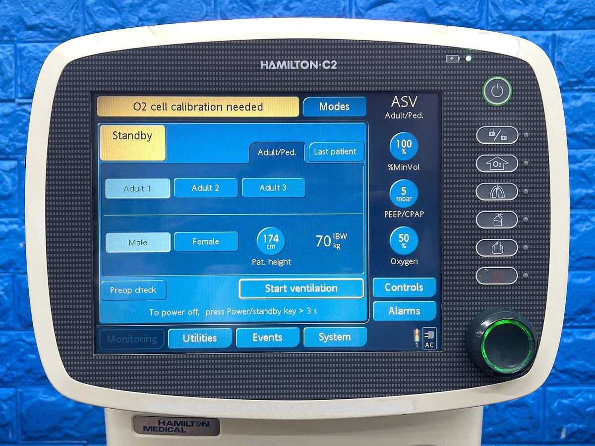 Used Hamilton C2 Ventilator