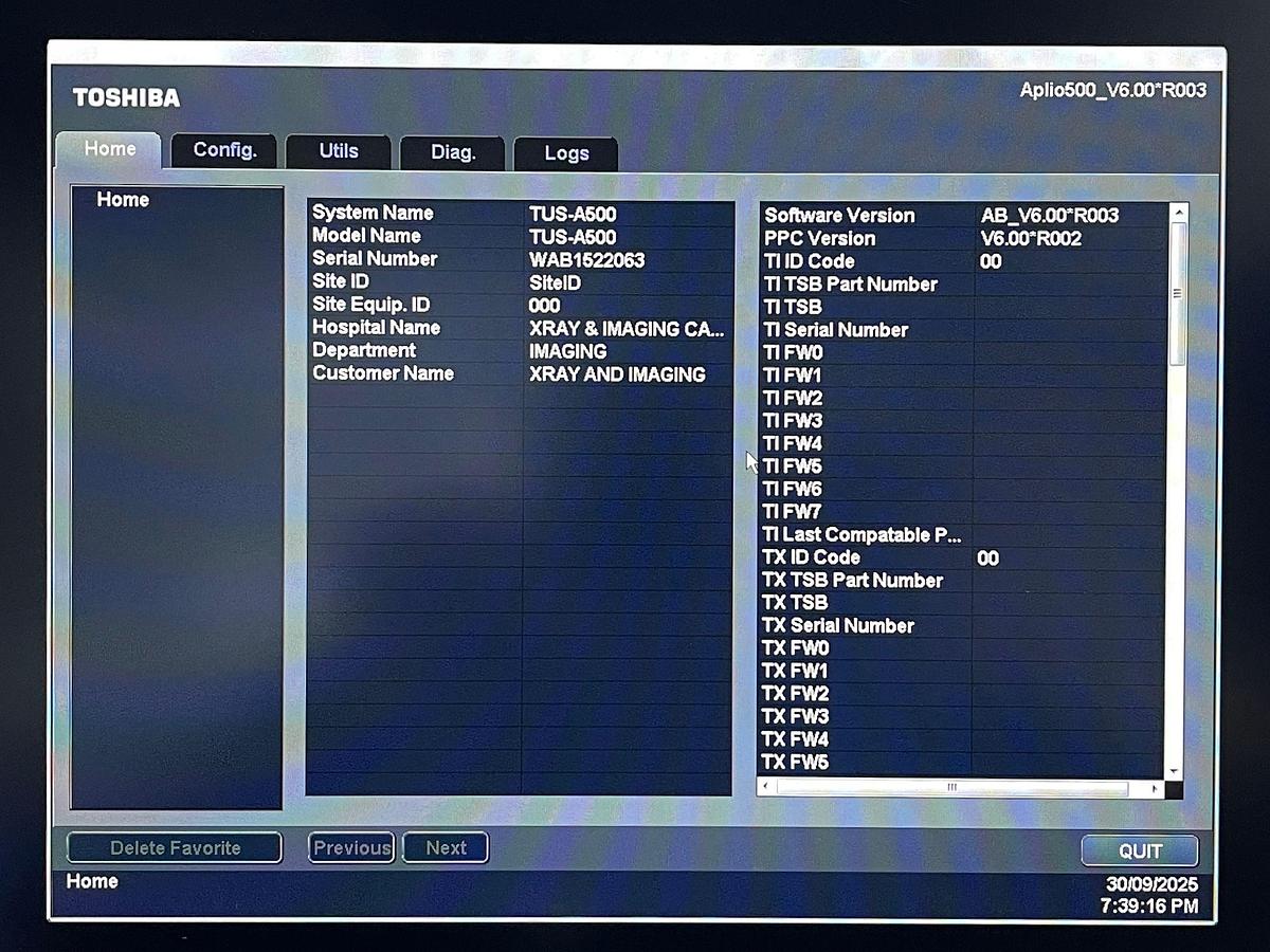 Used  TOSHIBA Aplio 500 YOM: 2015