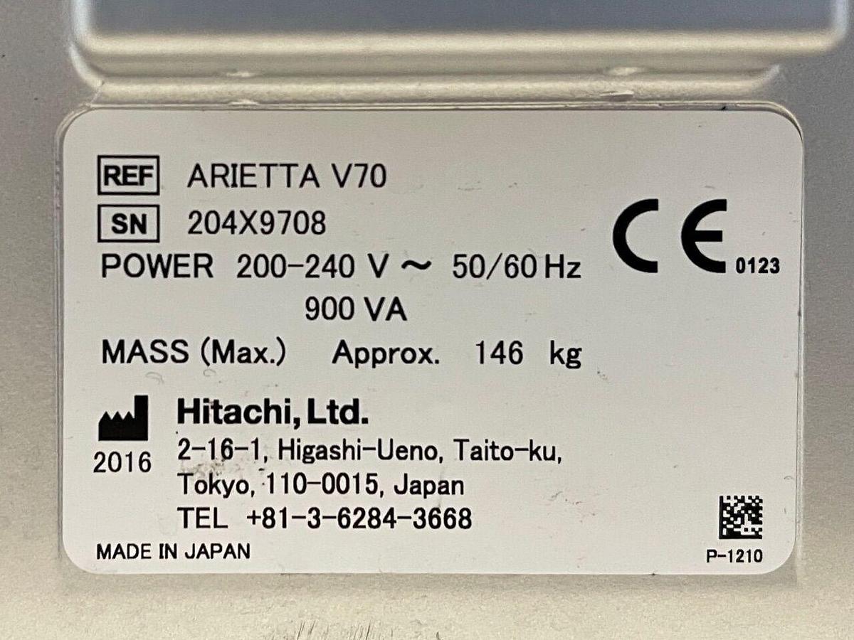 Used HITACHI Aloka Arietta V70 YOM