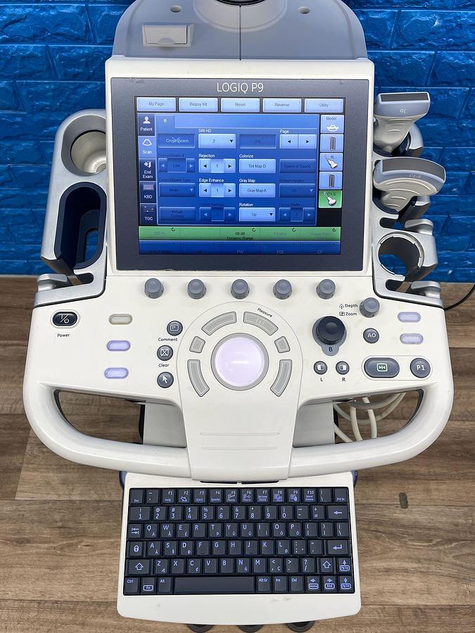 Used GE Logiq P9 Ultrasound YOM: 2016 With 2 Probes