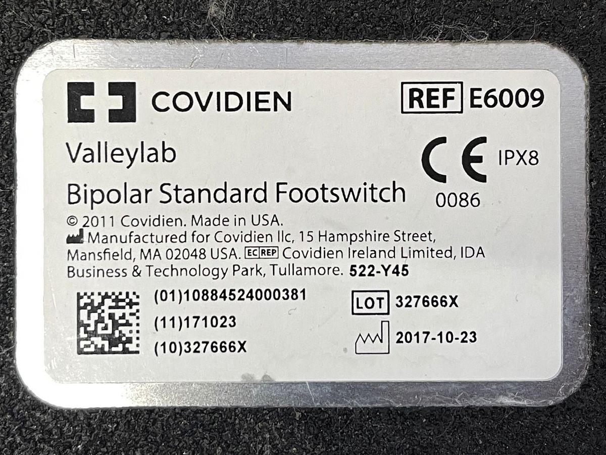 Used COVIDIEN/VALLEYLAB Covidien Valleylab FT10 YOM: 2017 With Monopolar and Bipolar Foot switch