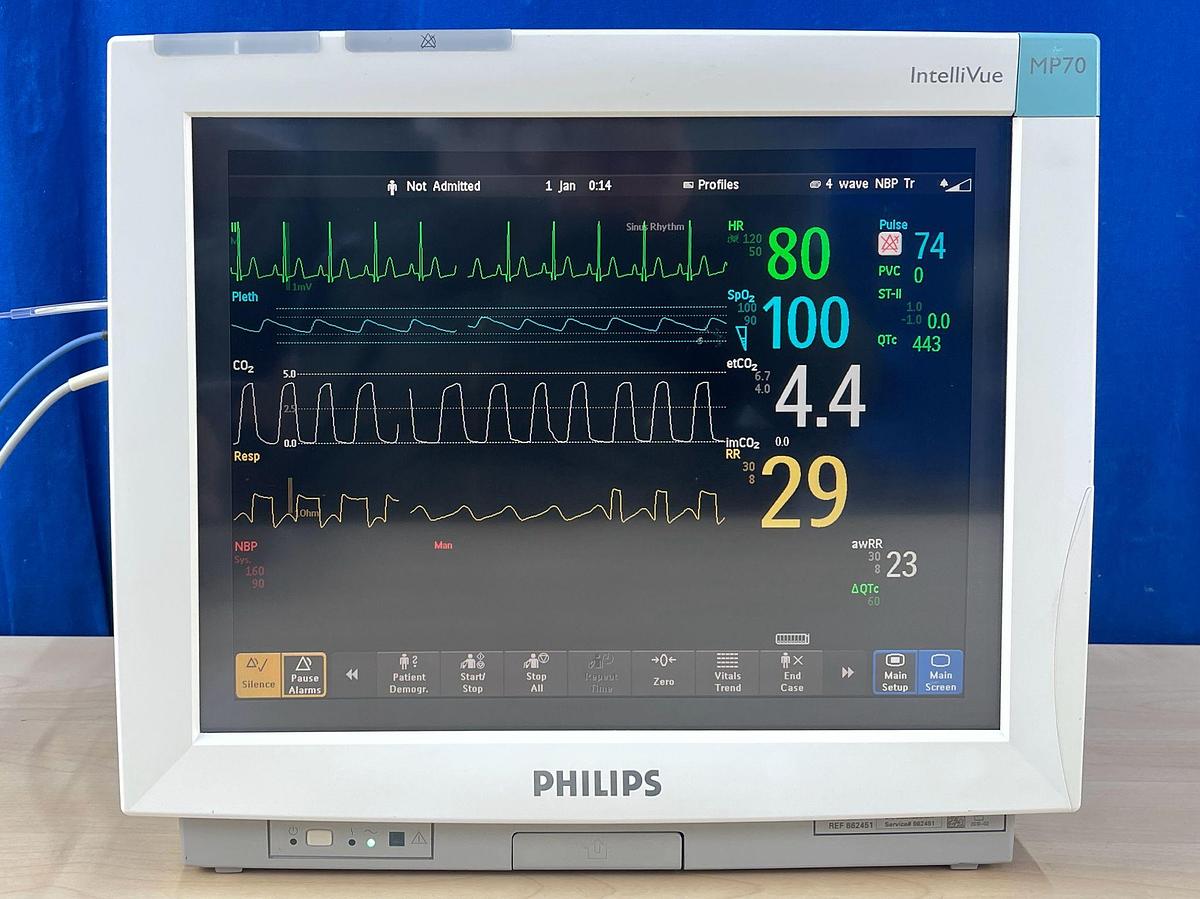 Used Philips MP-70 Patient Monitor, YOM: 2010.