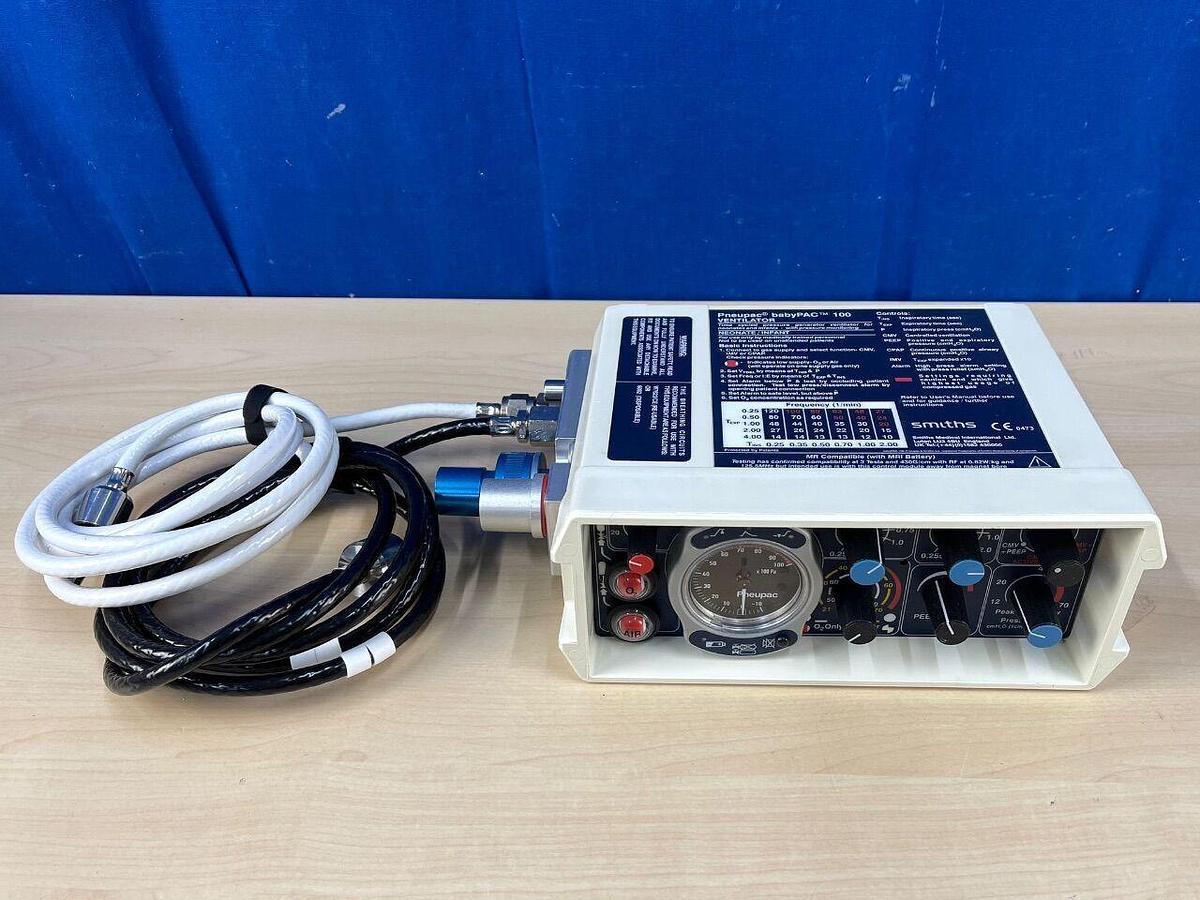 Used SMITHS Pneupac Baby Pac 100 Ventilator