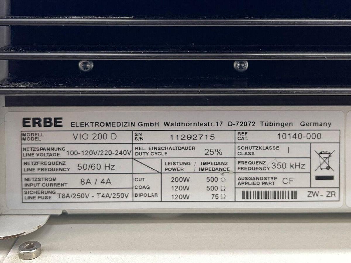 Used ERBE VIO 200D
