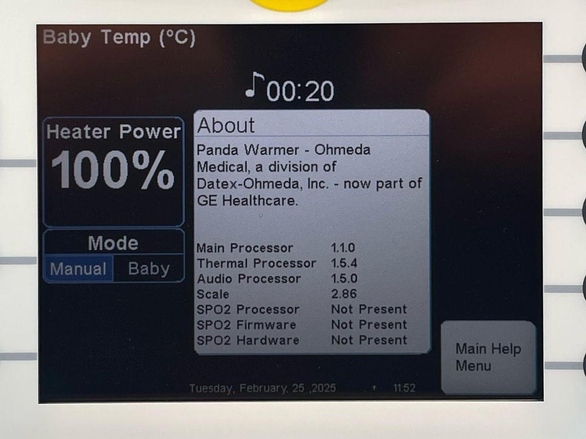 Used GE Panda Incubator YOM: 2010