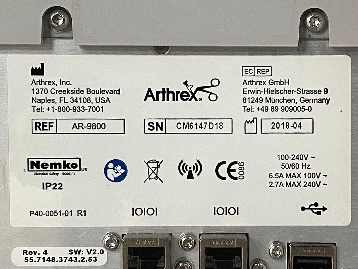 Used ARTHREX Synergy UHD4 4K Tower LED 4K Monitor 32 inch YOM: 2018