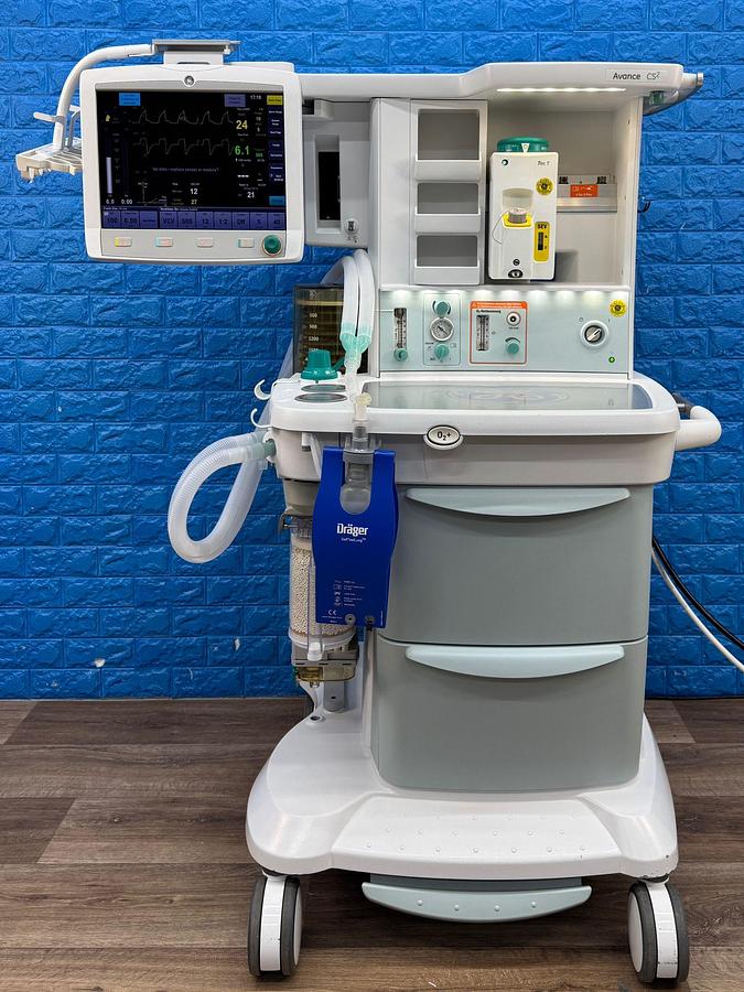 Used GE Avance CS2 Anesthesia  YOM: 2013 SN: APKT02355 Include  GE Tac 7 Sevoflurane Vaporizer