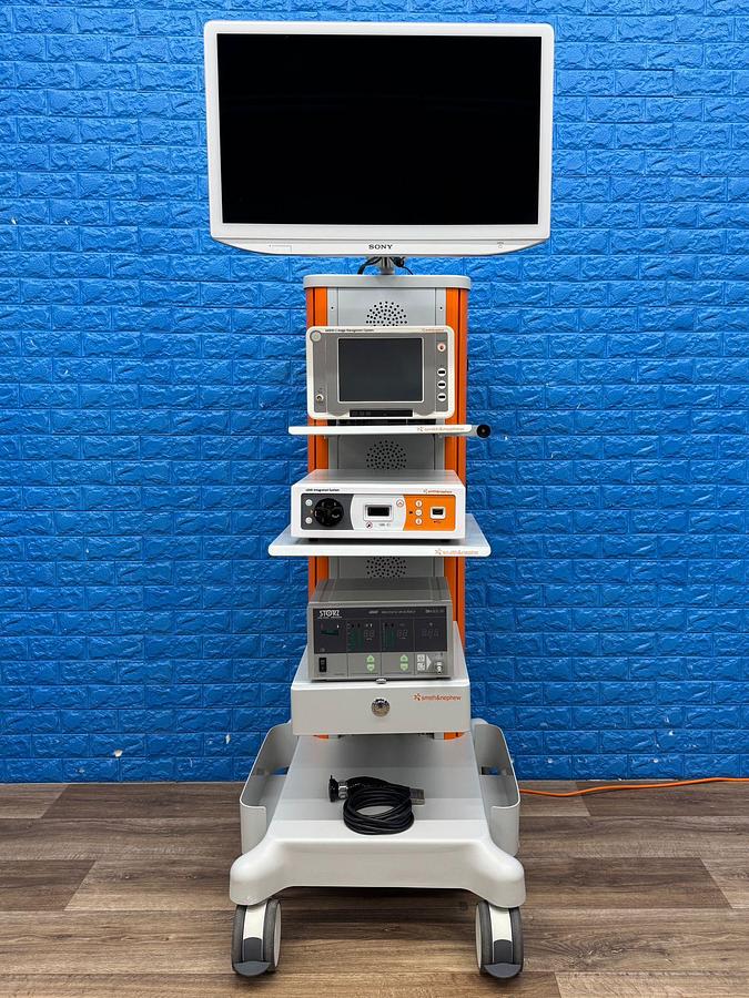 Used Smith & Nephew System Sony LED Monitor 26 Inch YOM: 2018 Smith & Nephew 660HD-E Image Management System YOM: 2021 Smith & Nephew LENS Integrated HD System YOM: 2018  Karl Storz Electronic Endoflator 264305 20  Smith & Nephew HD Camera Head 