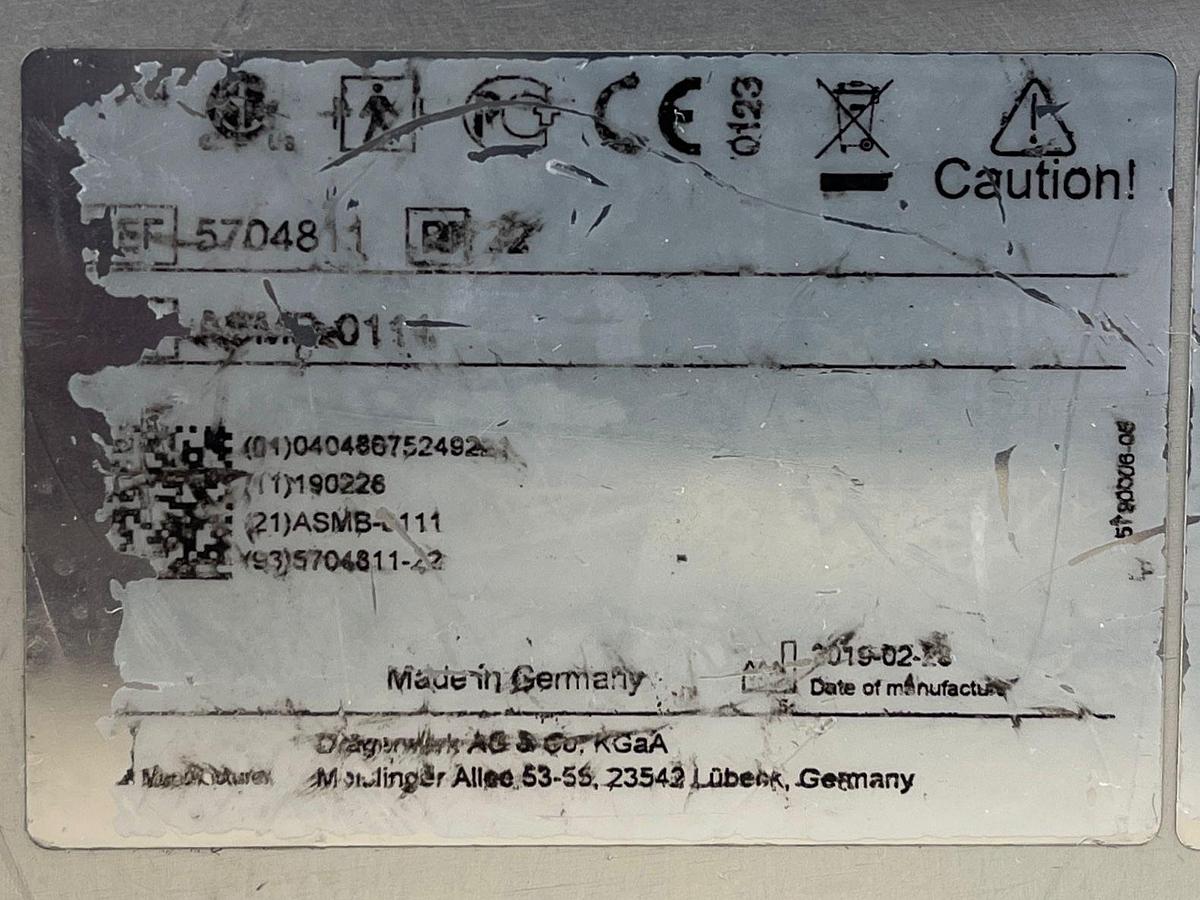 Used Dräger Oxylog 3000 Plus YOM: 2019