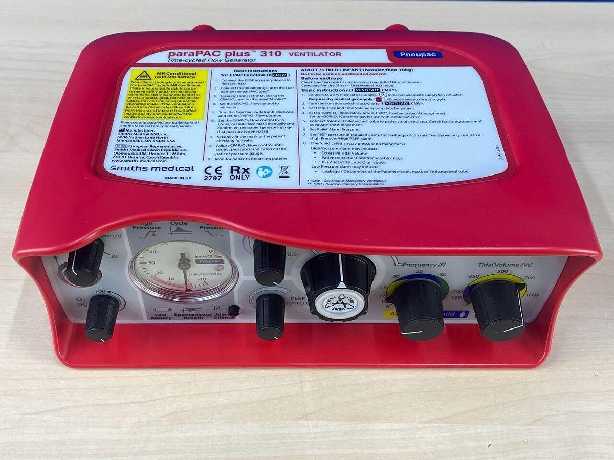 PNEUPAC ParaPac Plus 310 Ventilator YOM