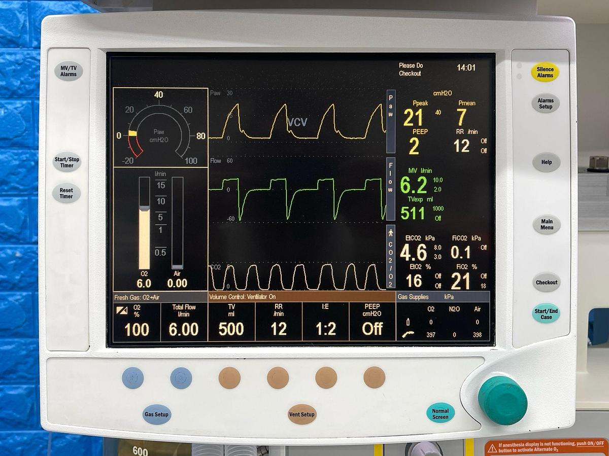 Used GE S/5 Datex-Ohmeda Anesthesia Machine (YOM: 2008)