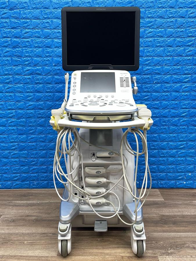 Used Hitachi Aloka Arietta V70 Ultrasound YOM: 2016 With 5x Probes