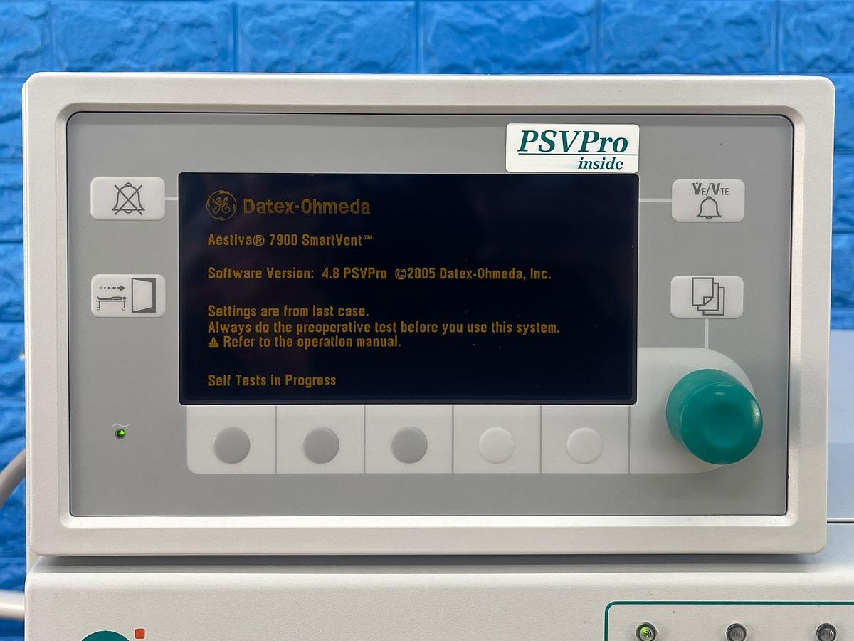 Used GE Datex Ohmeda Aestiva/5 MRI YOM: 2013 SN: AMTT02084
