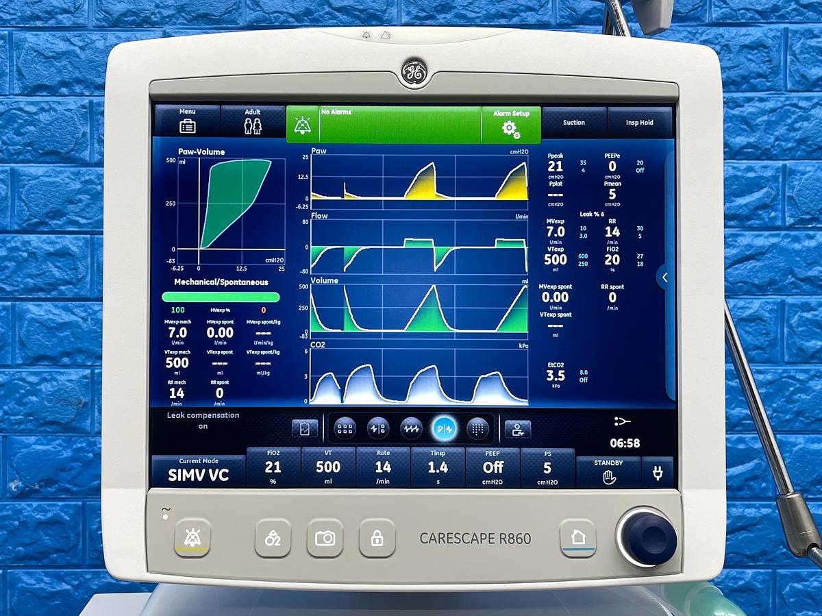 Used GE R860 Ventilator, YOM: 2020